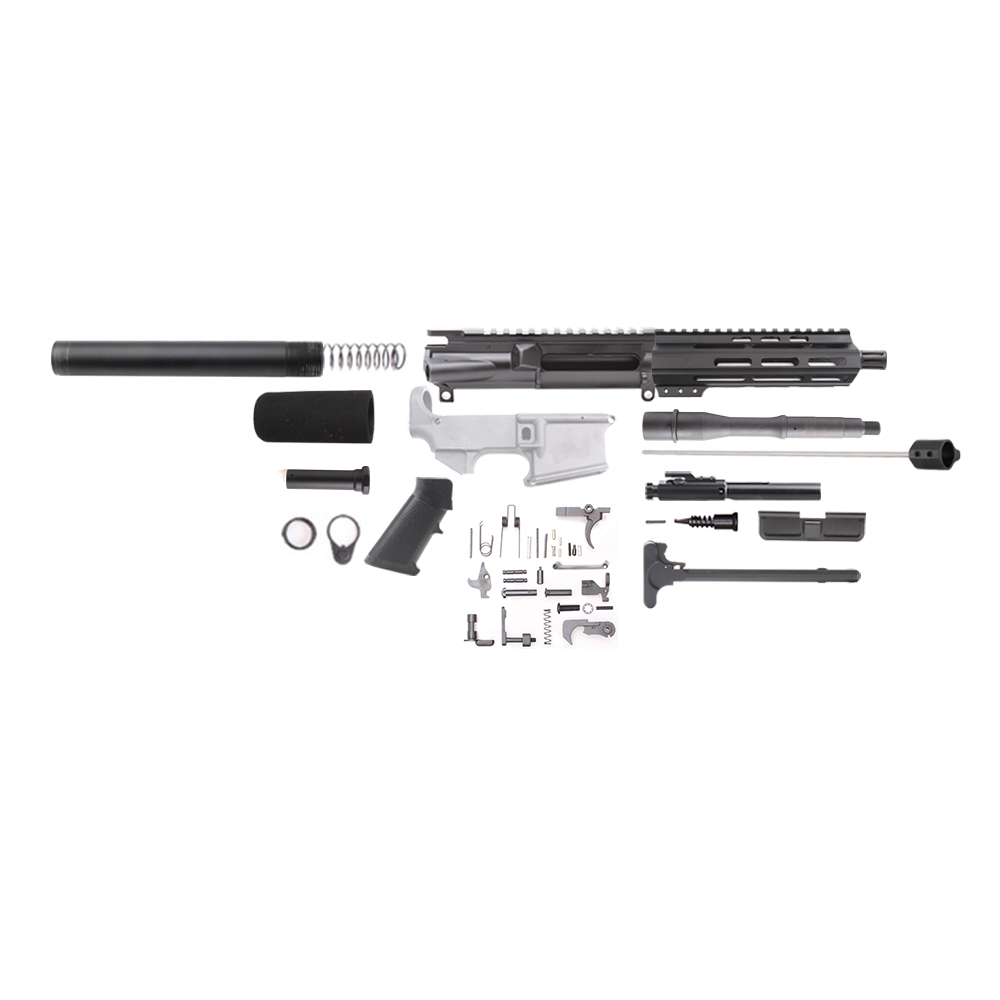 AR 15 5 56 NATO 7 5 in Pistol Length Kit with 7 in Quad Rail Handguard